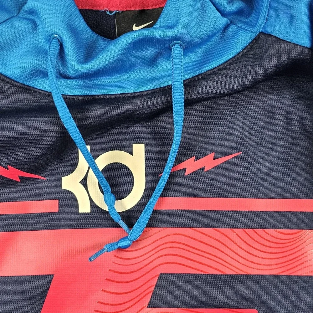 Nike KD Therma-FIT‎ Hoodie Mens Large Blue Navy Pullover Basketball 618299-410